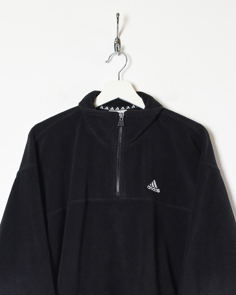 Black Adidas 1/4 Zip Fleece - Medium