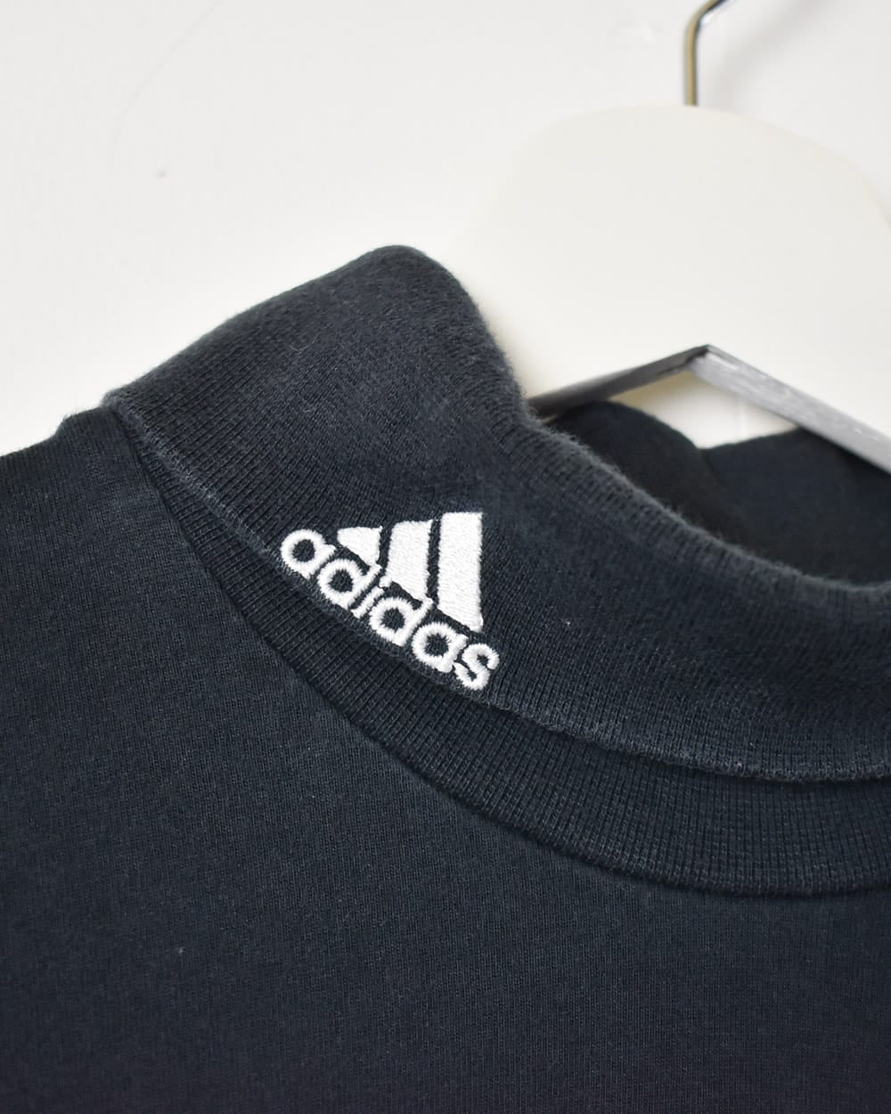 Black Adidas Turtle Neck Long Sleeved T-Shirt - Medium