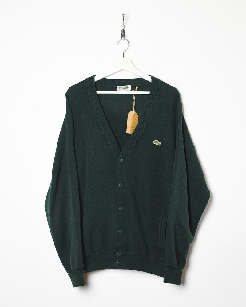 Ubetydelig komplet lave mad Vintage 90s Green Lacoste Knitted Cardigan - Large Wool– Domno Vintage