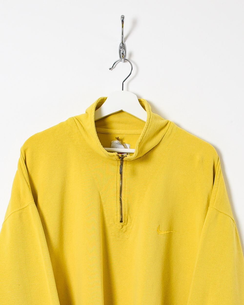 Yellow Nike 1/4 Zip Sweatshirt - XX-Large