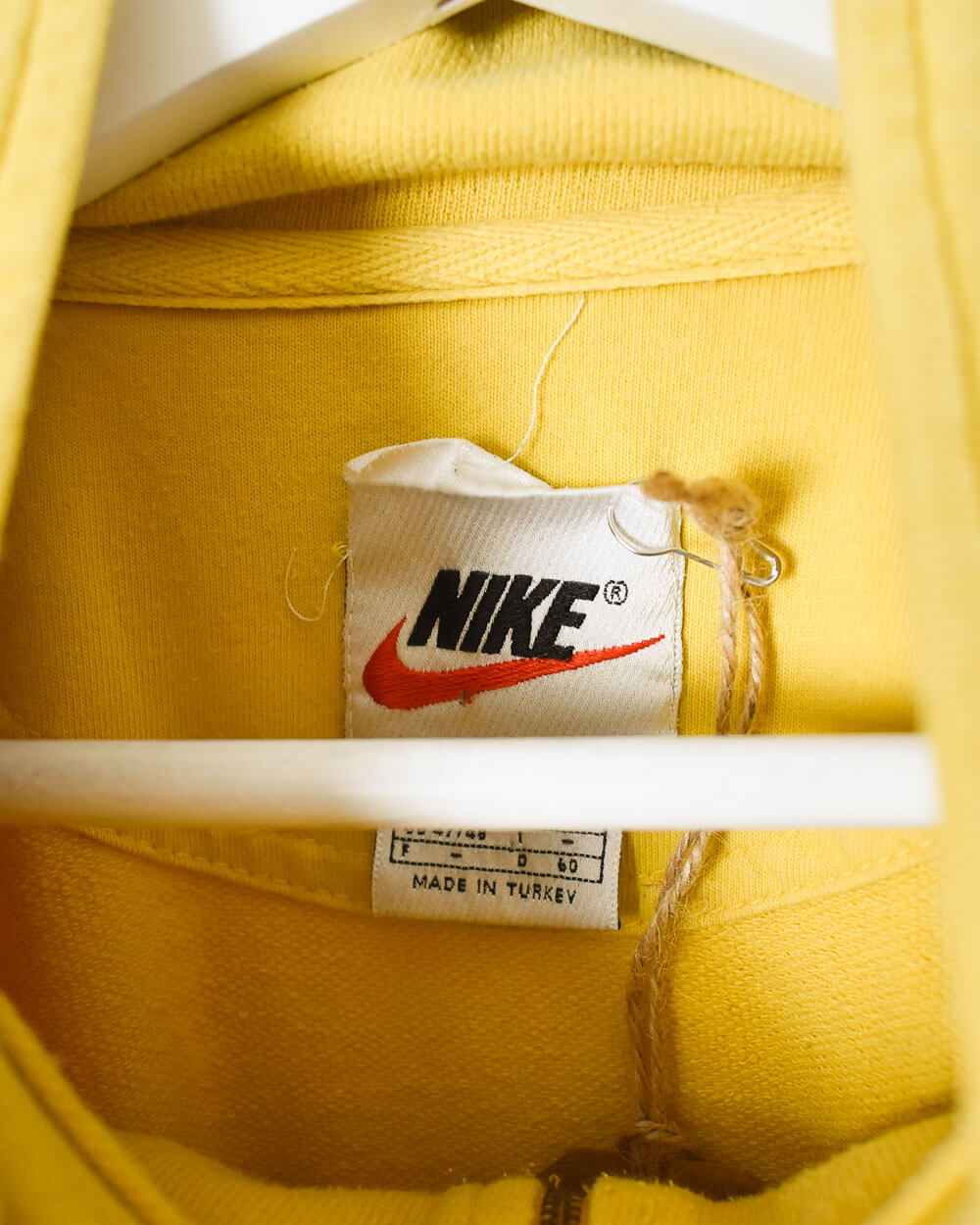 Yellow Nike 1/4 Zip Sweatshirt - XX-Large