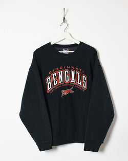 Vintage 90s Cotton Mix Black Pro Layer NFL Cincinnati Bengals Sweatshirt -  Large– Domno Vintage