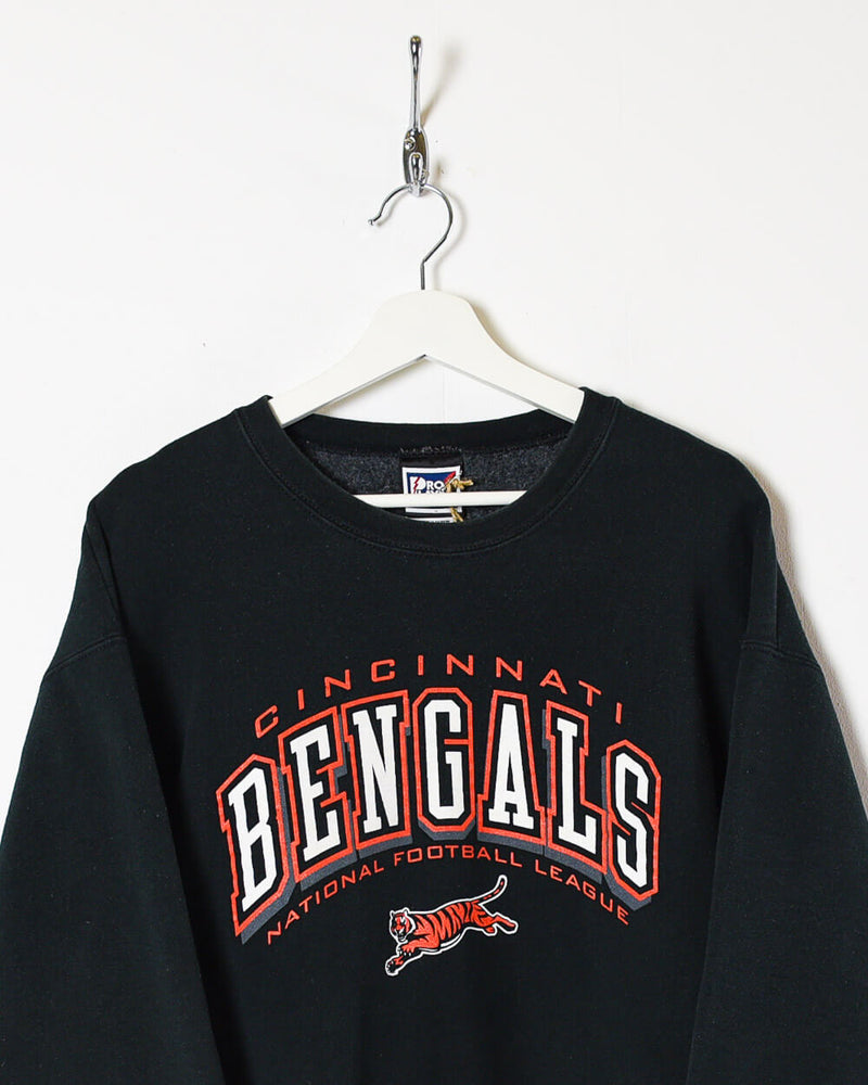 Vintage 90s Cotton Mix Black Pro Layer NFL Cincinnati Bengals Sweatshirt -  Large– Domno Vintage