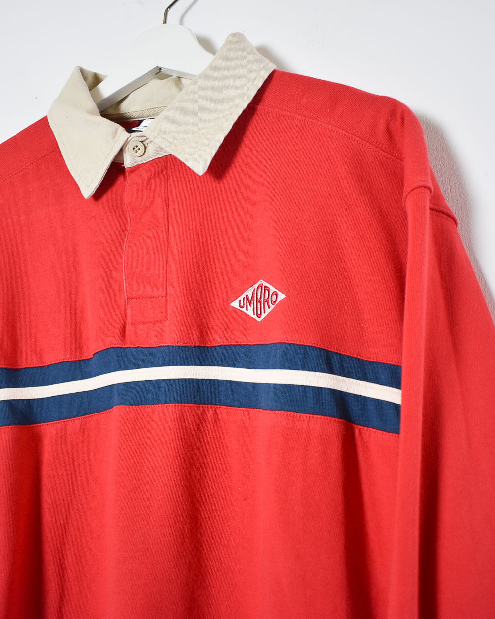 Red Umbro Rugby Shirt - Medium