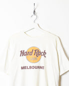 White Hard Rock Café Melbourne T-Shirt - Medium