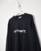 Black Carhartt Long Sleeved T-Shirt - X-Large