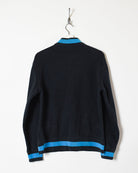 Black Adidas Button Down Sweatshirt - Small