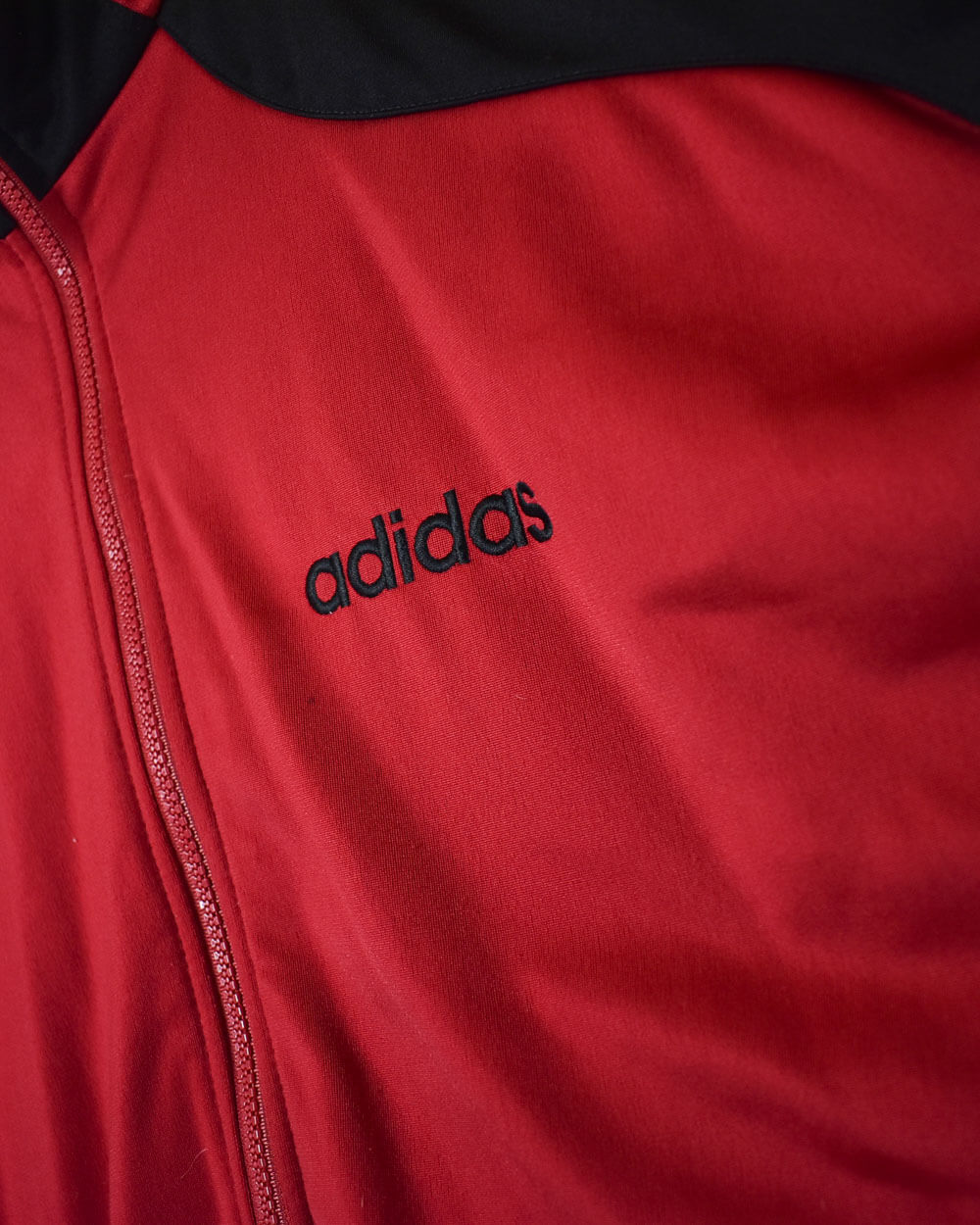 Red Adidas Tracksuit Top - Large