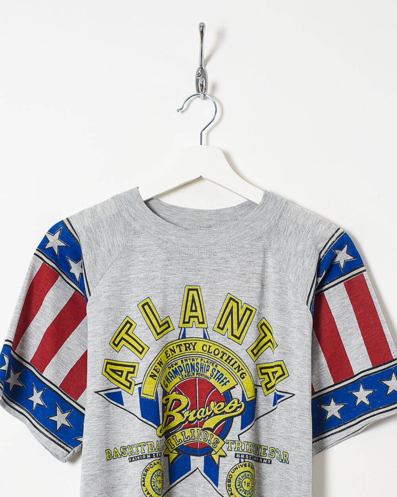 Vintage 90s Cotton Stone Atlanta Braves Basketball T-Shirt - Medium– Domno  Vintage