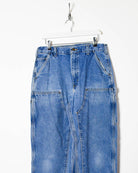 Blue Carhartt Heavyweight Double Knee Carpenter Jeans - W33