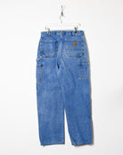 Blue Carhartt Heavyweight Double Knee Carpenter Jeans - W33