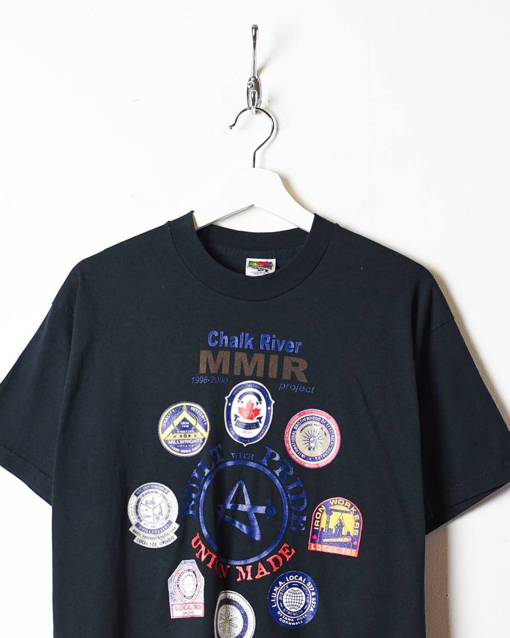 Black Chalk River Union Made T-Shirt - Large