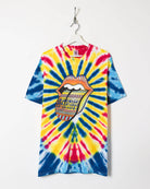 Blue Rolling Stones Tie-Dye T-Shirt - X-Large