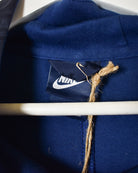 Navy Nike Zip-Through Hoodie - Medium