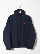 Navy Polo Ralph Lauren Hooded Fleece Lined Jacket - Small