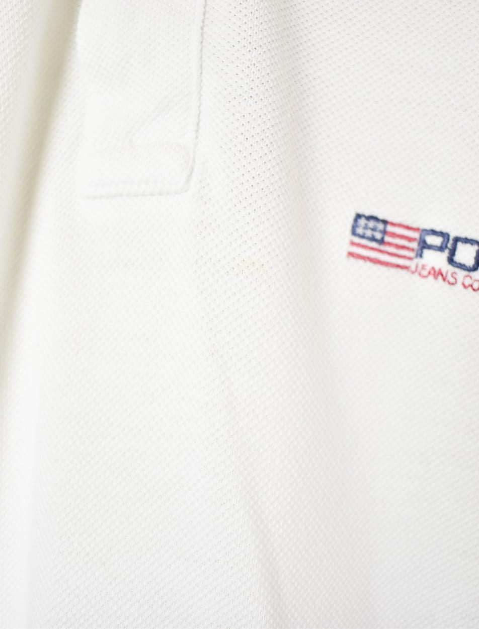 White Polo USA Ralph Lauren Polo Shirt - Large
