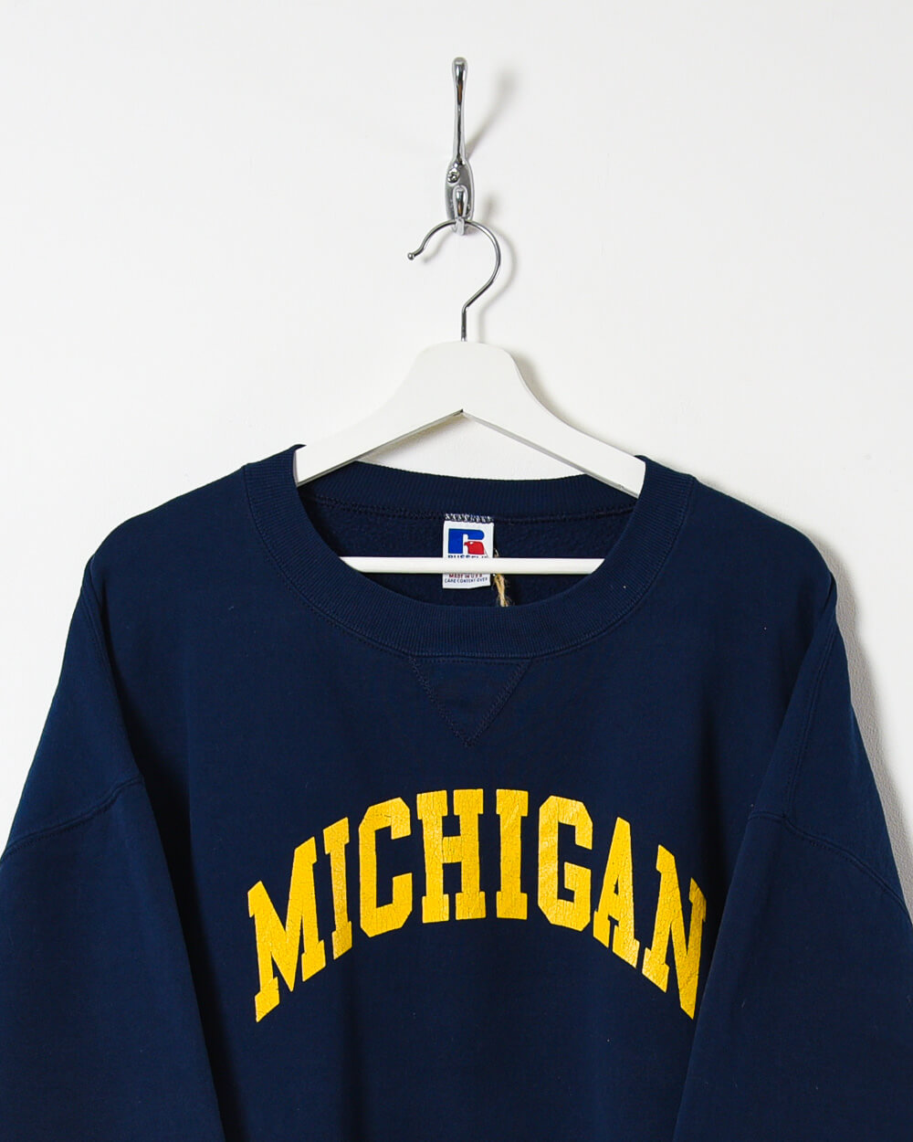 Navy Russell Athletic Michigan Sweatshirt - X-Large