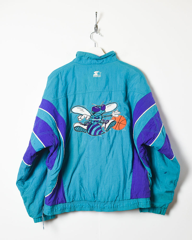 Vintage 90s Charlotte Hornets NBA Kids Sweatshirt American 