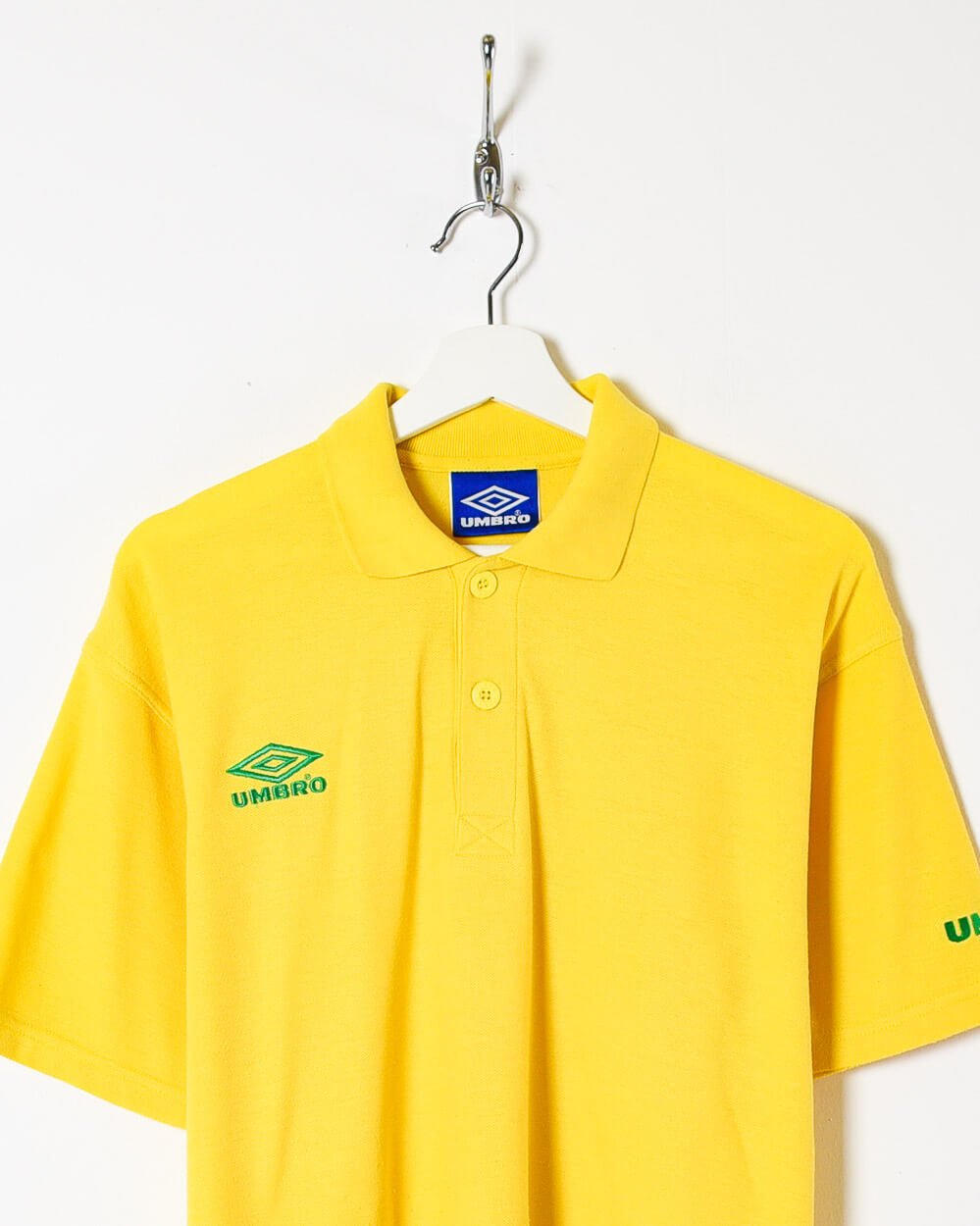 Yellow Umbro Polo Shirt - Medium
