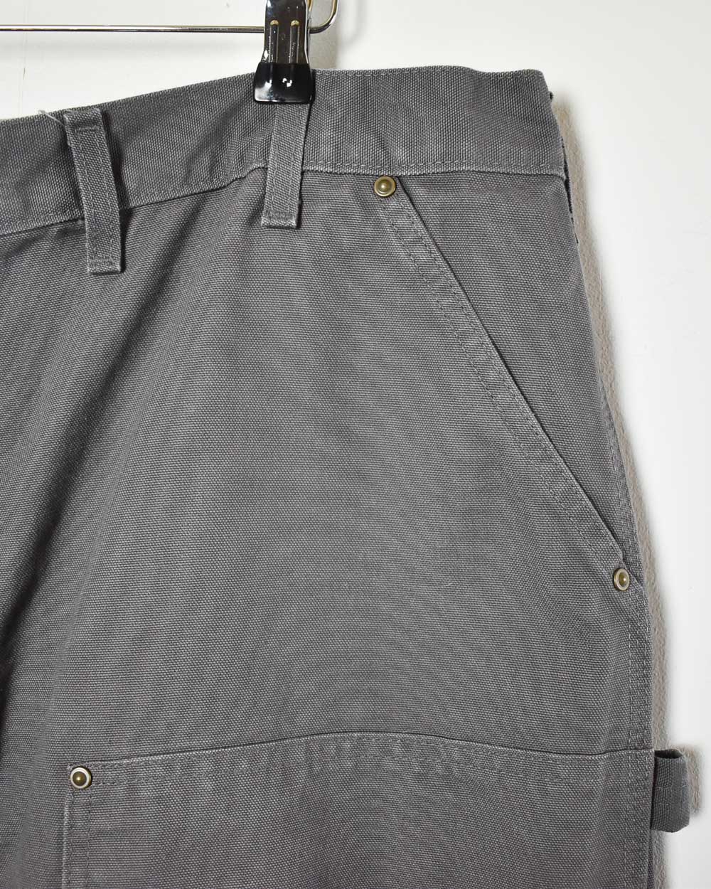 Grey Carhartt Double Knee Carpenter Jeans - W44 L32