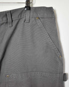 Grey Carhartt Double Knee Carpenter Jeans - W44 L32
