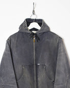 Grey Carhartt Workwear Hooded Detroit Jacket - Small
