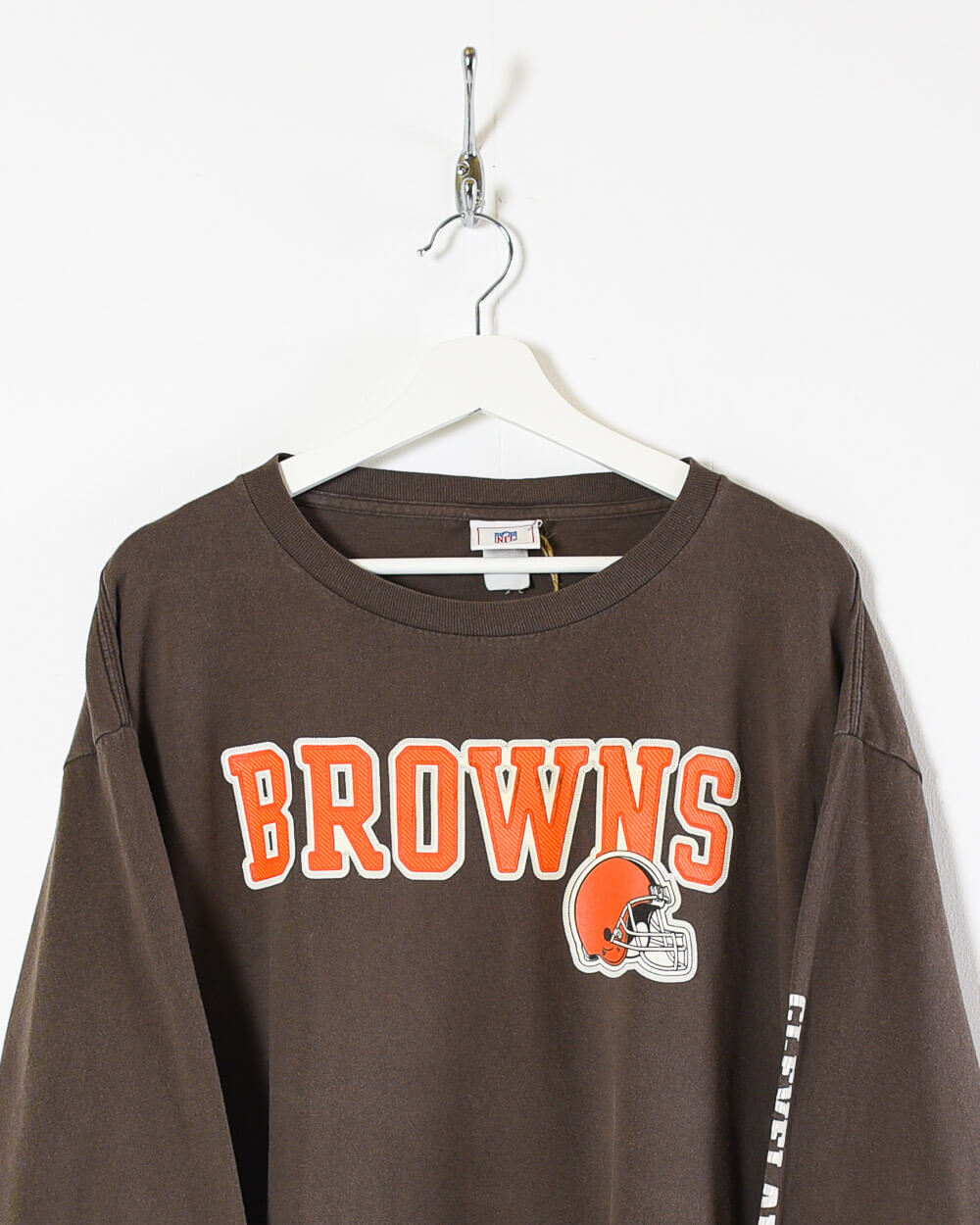 Brown NFL Browns Long Sleeved T-Shirt - X-Large