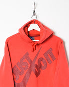 Red Nike Just Do It Hoodie - Small