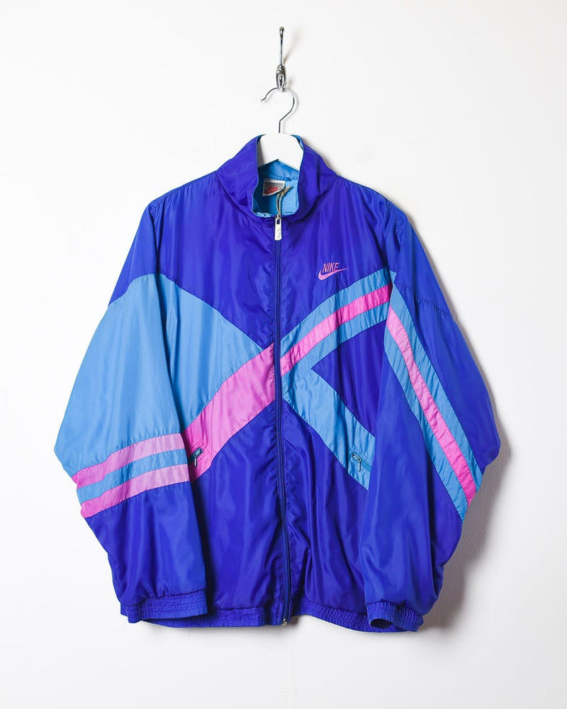 el centro comercial Irradiar O Vintage 90s Purple Nike Windbreaker Jacket - Large Polyester– Domno Vintage