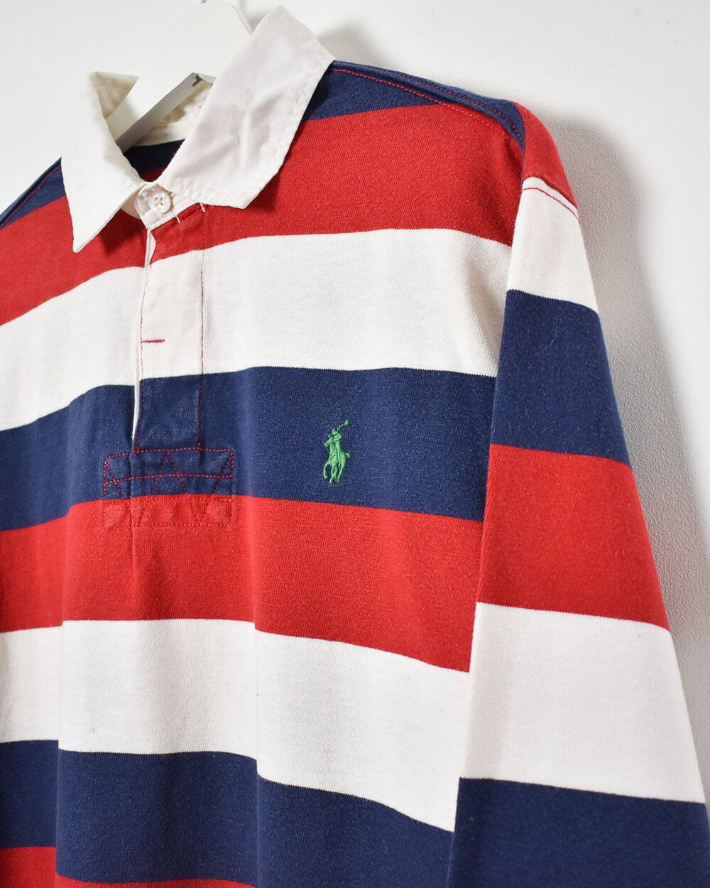 White Ralph Lauren Rugby Shirt -  Large