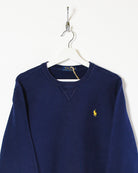 Navy Ralph Lauren Sweatshirt - Small