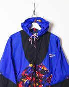 Blue Reebok Hooded Windbreaker Jacket - Small