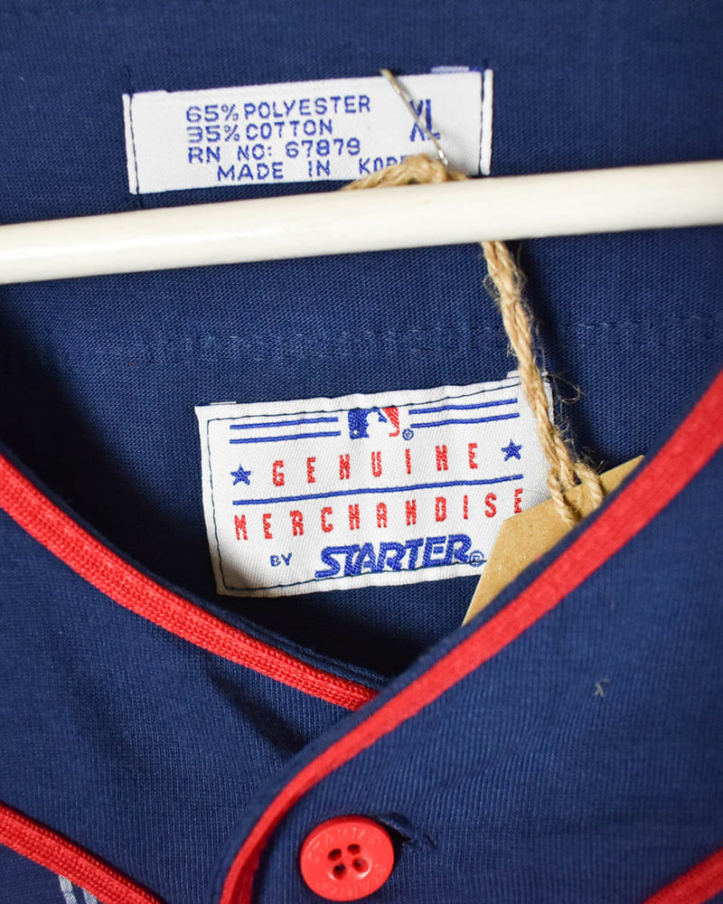 Starter ATLANTA BRAVES Baseball Jersey Shirt Usa Vintage White 