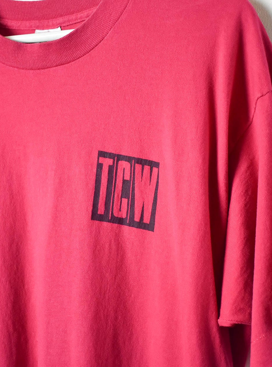 Pink TCW Single Stitch T-Shirt - X-Large