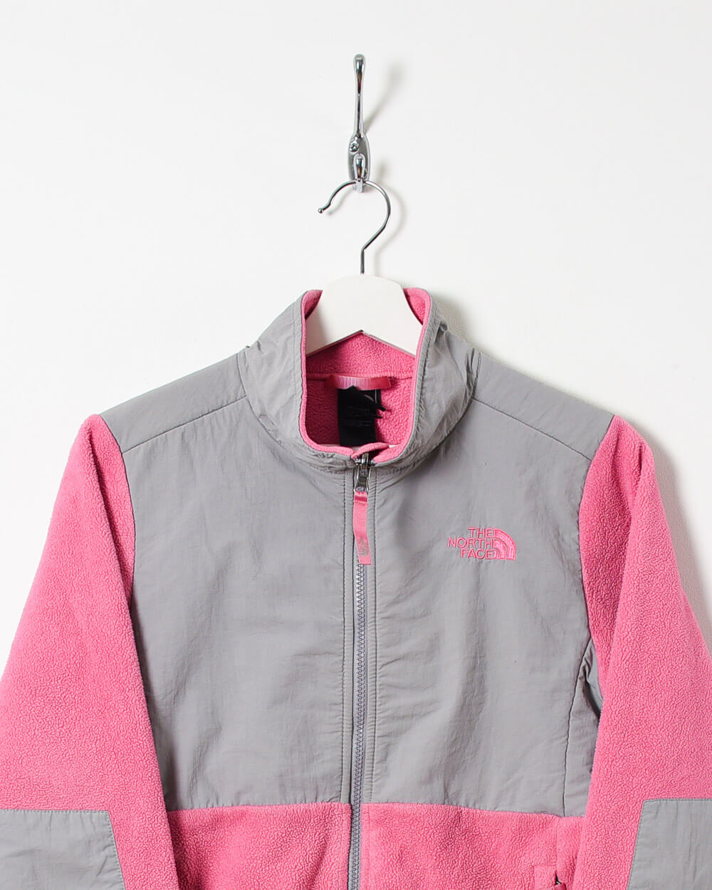 Pink The North Face Women's Colour Block Zip-Through Fleece - Medium