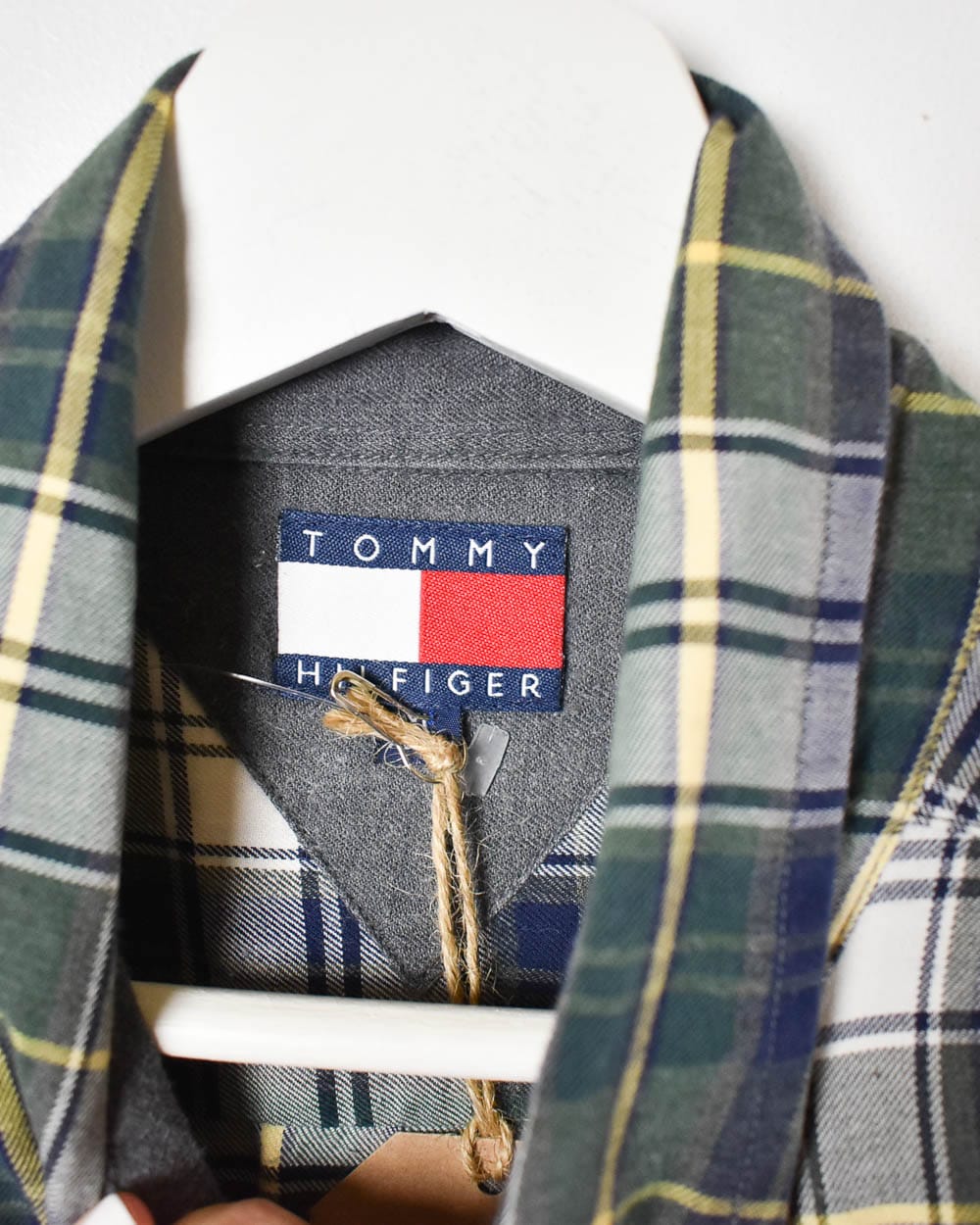 Navy Tommy Hilfiger Flannel Shirt - X-Large