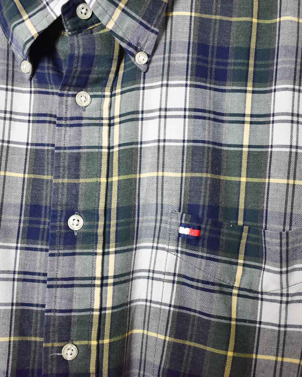Navy Tommy Hilfiger Flannel Shirt - X-Large