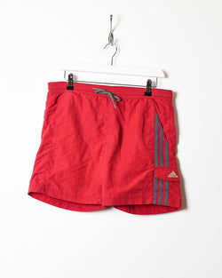 Red Adidas Mesh Shorts - Small