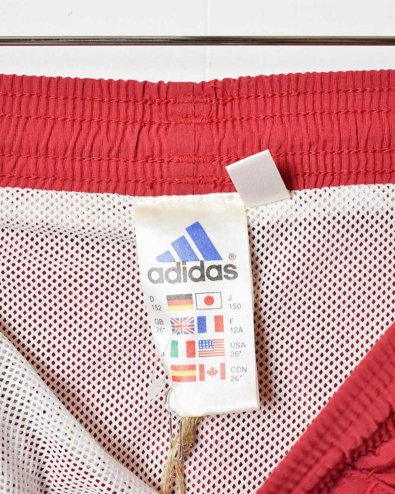 Red Adidas Mesh Shorts - Small