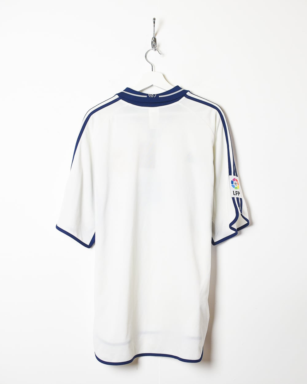 Vintage 00s White Adidas Real Madrid 2001/02 Home Shirt - X-Large 