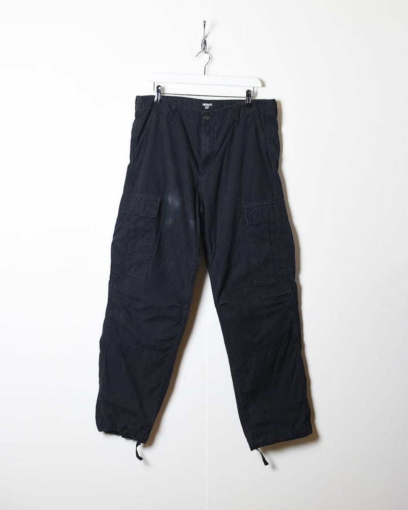 Black Carhartt  Cargo Trousers - W36 L31