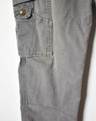 Grey Carhartt Double Knee Carpenter Cargo Trousers - W34 L30