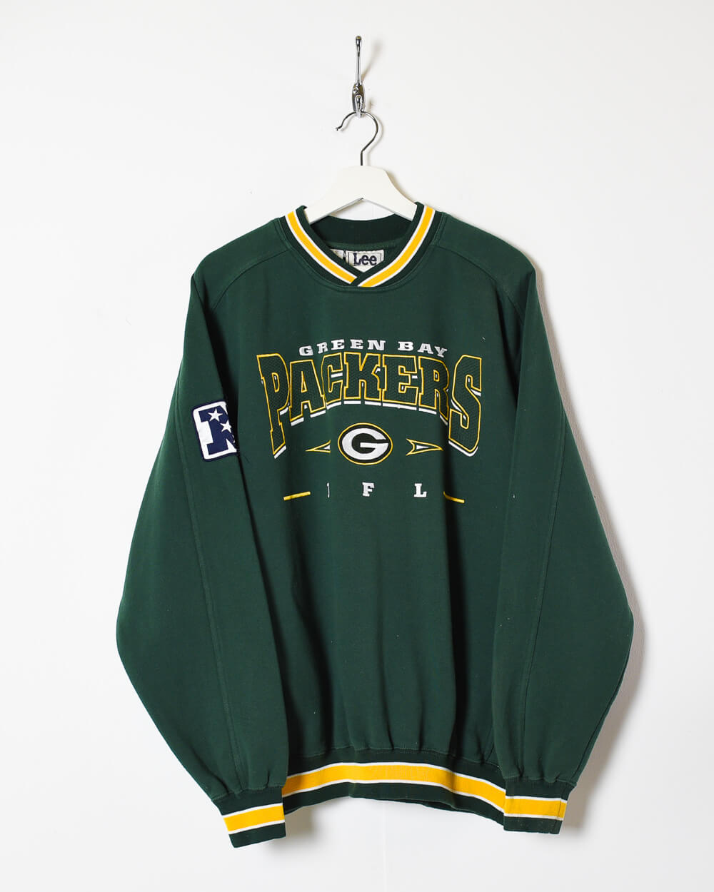 Vintage 90s Cotton Mix Green Lee Green Bay Packers Sweatshirt 