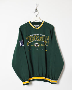 Vintage 90s Cotton Mix Green Lee Green Bay Packers Sweatshirt - Large–  Domno Vintage