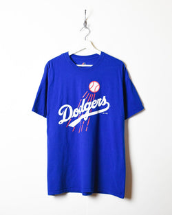 LOS ANGELES DODGERS Sweatshirt Crew Neck 47 BRAND Blue MLB World Champion  Soft