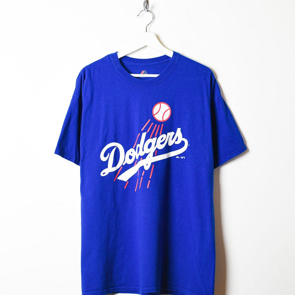 Vintage 00s Cotton Blue Majestic Authentic Dodgers Baseball T-Shirt -  XX-Large– Domno Vintage