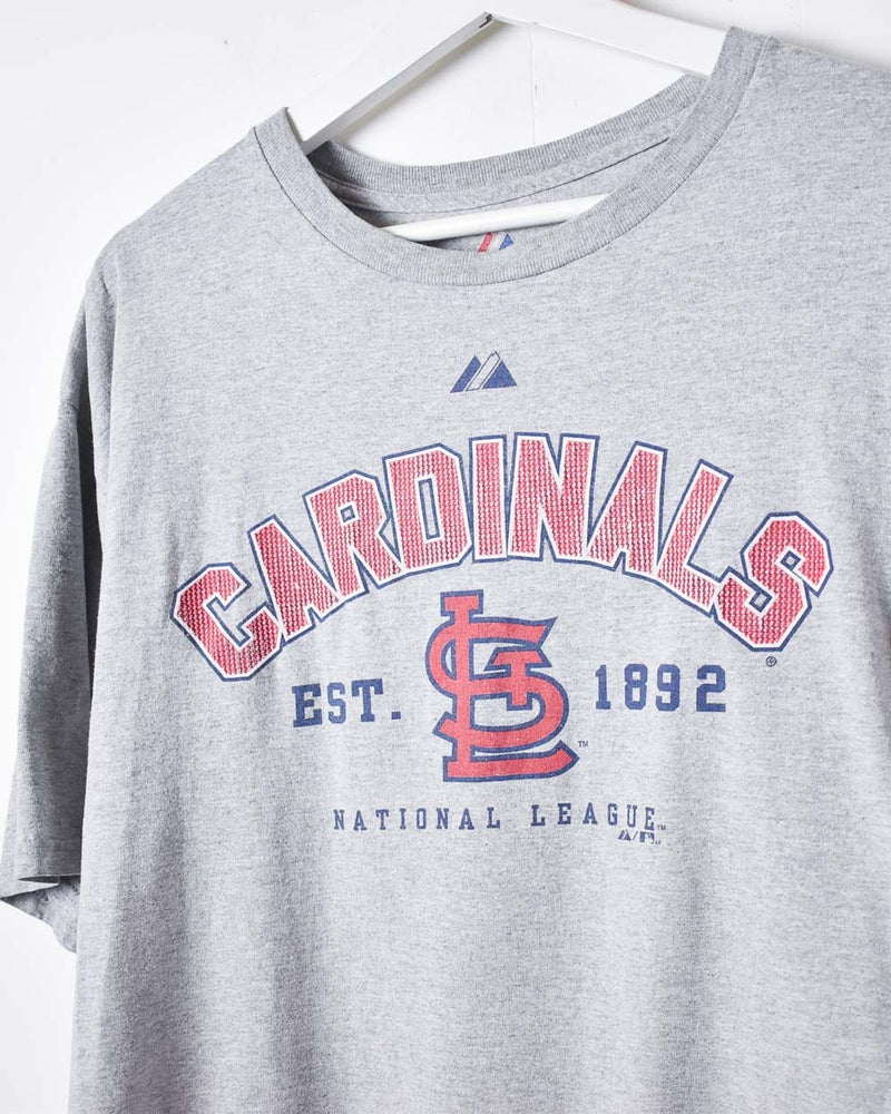 Vintage 00s Cotton Red Majestic Cardinals Baseball Authentic