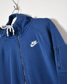 Blue Nike Zip-Through Hoodie - Small