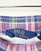 Multi Polo Ralph Lauren Checked Mesh Shorts - Small