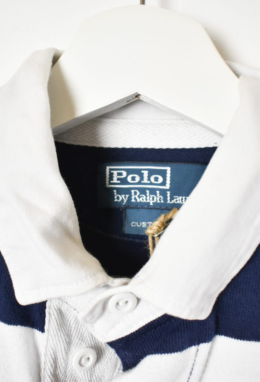 Navy Polo Ralph Lauren Rugby Shirt - Small